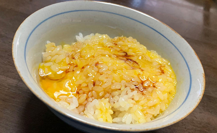 燻製醤油卵かけご飯